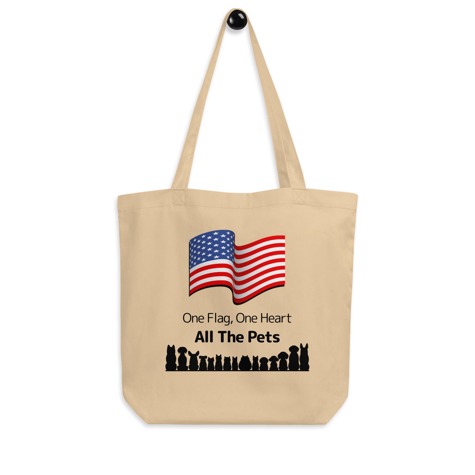 One Flag, One Heart, All the Pets Eco Tote Bag