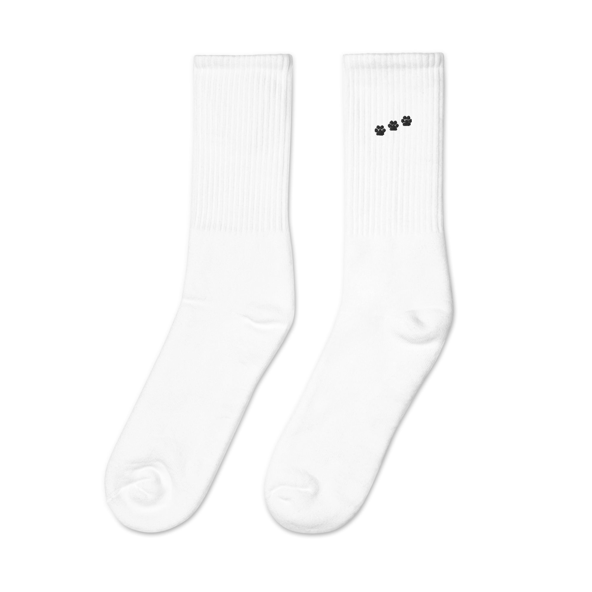 3 Paws Embroidered Socks