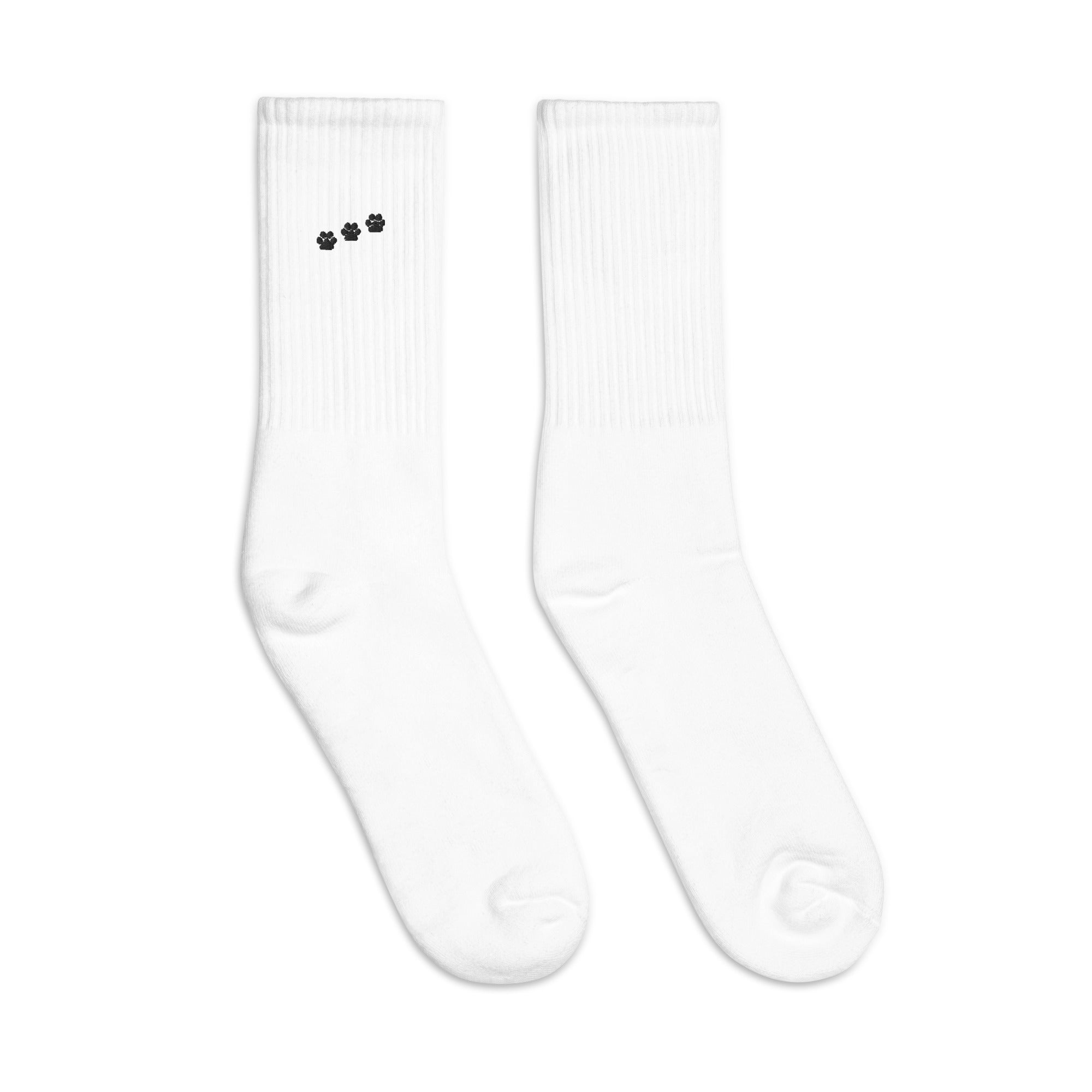 3 Paws Embroidered Socks