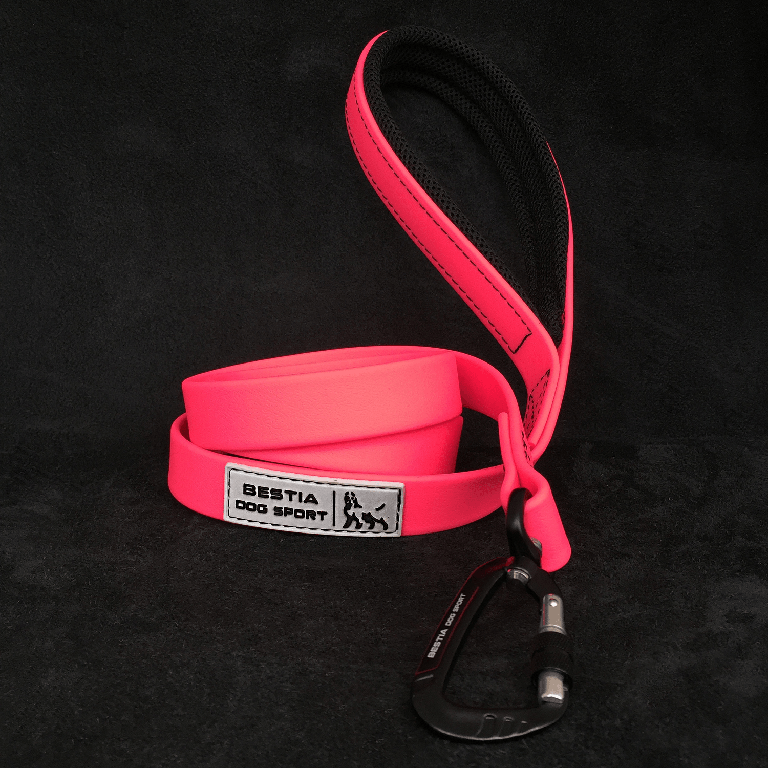 BESTIA DOG SPORT TACTICAL LEASH NEON PINK