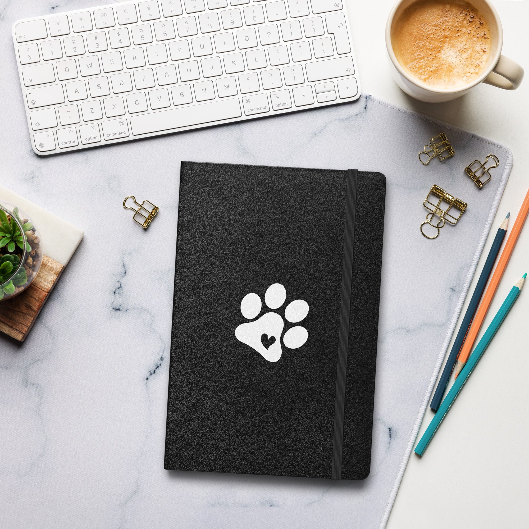 Paw Full of Love Hardcover Bound Notebook