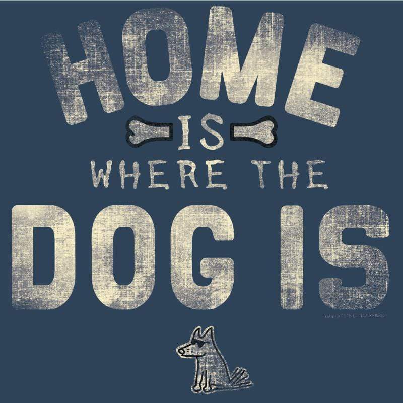 Home is Where the Dog Is - Ladies T-Shirt V-Neck