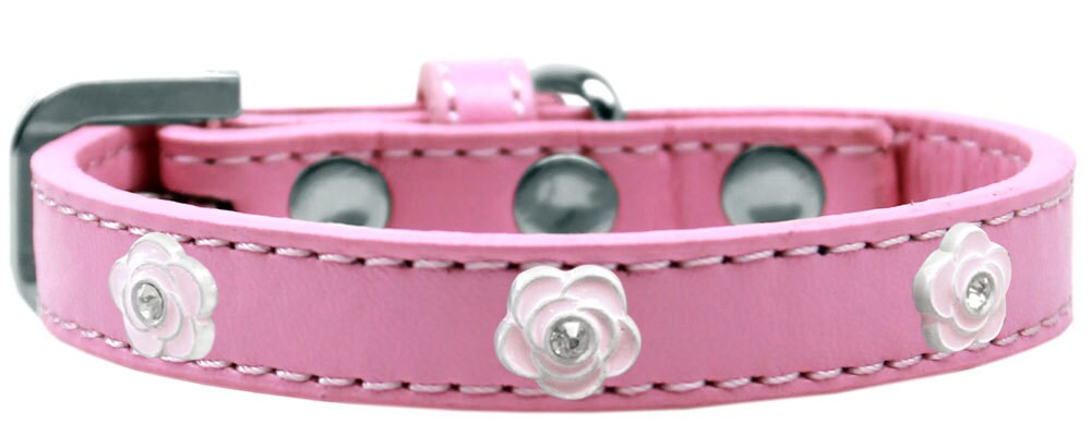 Dog, Puppy & Pet Widget Collar, "Light Pink Roses"