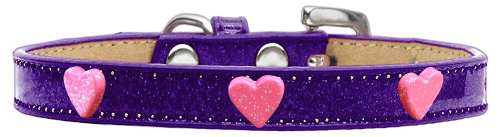 Dog, Puppy & Pet Widget Ice Cream Collar, "Pink Glitter Heart"