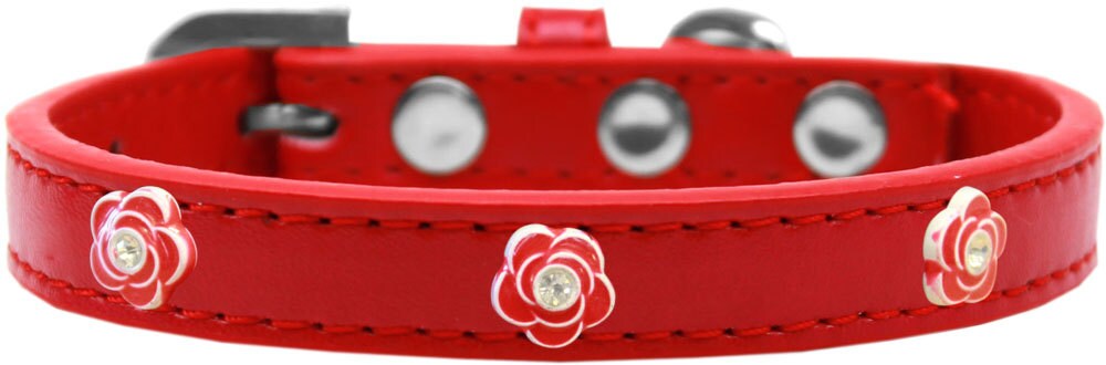 Dog, Puppy & Pet Widget Fashion Collar, "Red Roses"