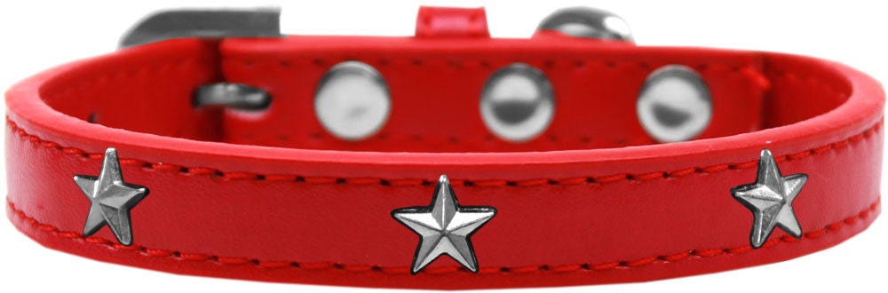 Dog, Puppy & Pet Widget Fashion Collar, "Silver Star"