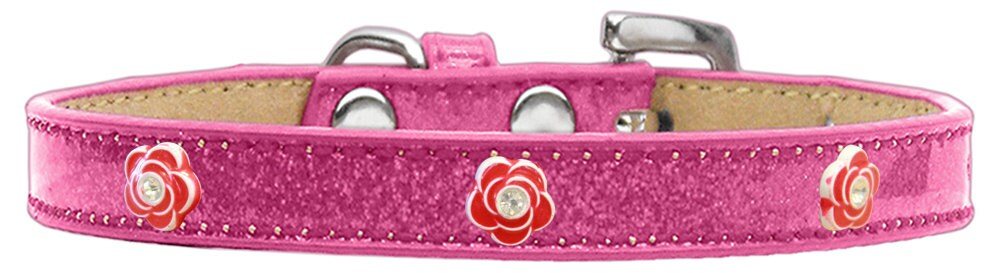 Dog, Puppy & Pet Widget Ice Cream Collar, "Red Roses"