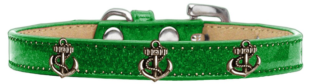 Dog, Puppy & Pet Widget Ice Cream Collar, "Bronze Anchor"