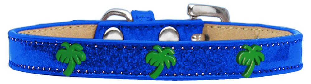 Dog, Puppy & Pet Widget Ice Cream Collar, "Green Palm Tree"