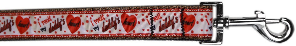 Pet Dog & Cat Nylon Collar or Leash, "Melt Daddy's Heart"