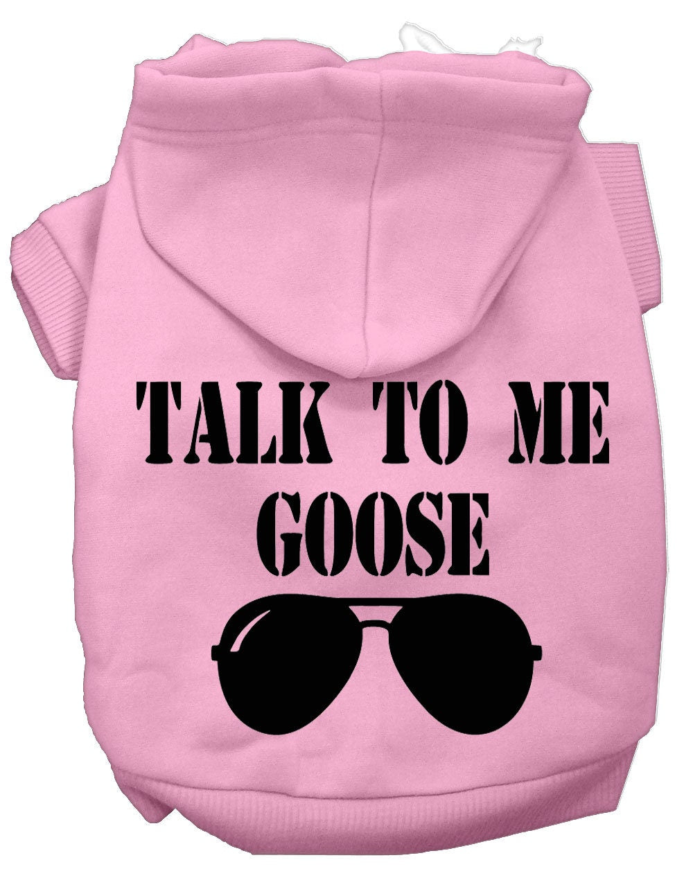 Pet Dog & Cat Hoodie Screen Printed, "Talk To Me Goose"