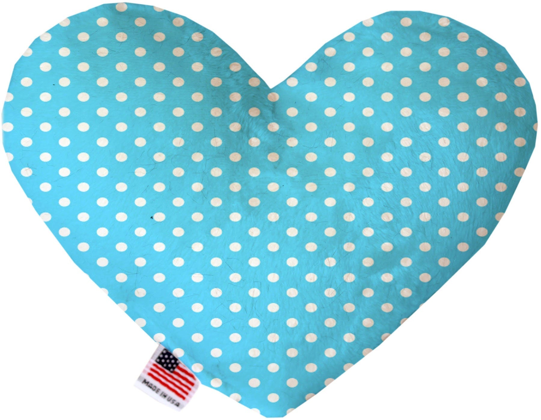 Pet and Dog Plush Heart or Bone Toy, "Polka Dots Group" (Available in different sizes, and 6 different pattern options!)