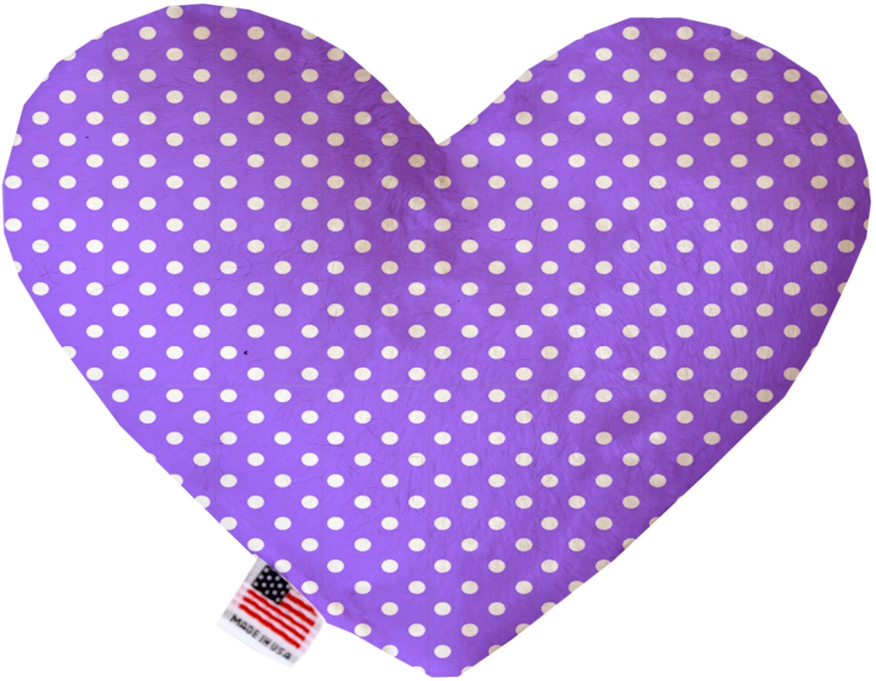 Pet and Dog Plush Heart or Bone Toy, "Polka Dots Group" (Available in different sizes, and 6 different pattern options!)