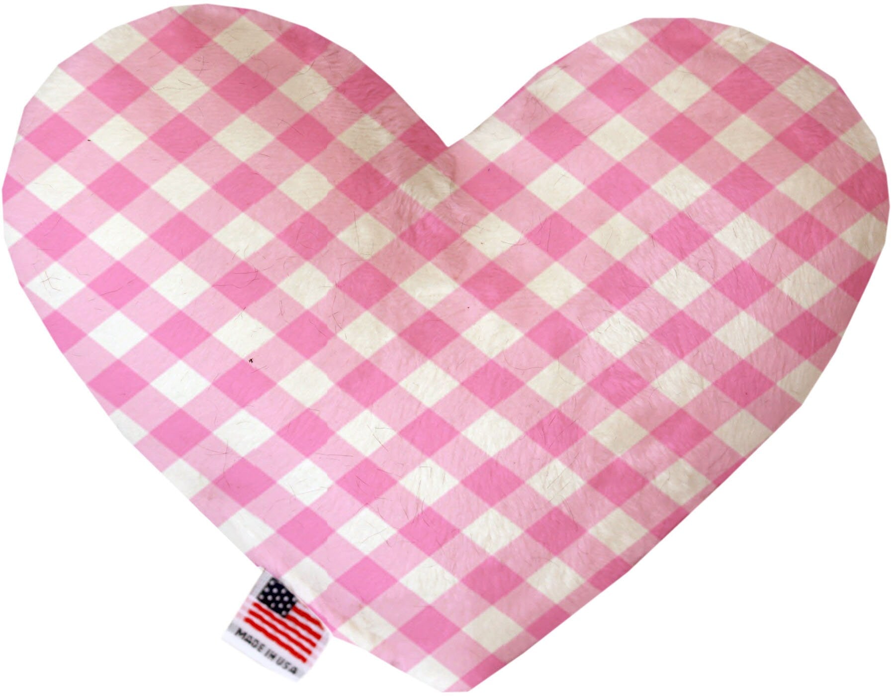 Pet & Dog Plush Heart or Bone Toy, "Plaids Group" (Available in different sizes, and 7 different pattern options!)