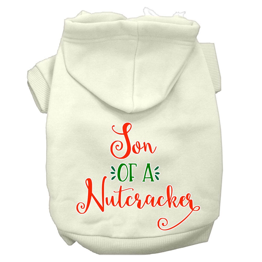 Christmas Pet Dog & Cat Hoodie Screen Printed, "Son Of A Nutcracker"