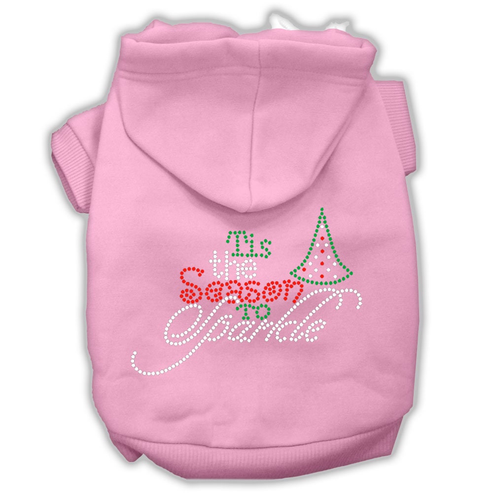 Christmas Pet, Dog & Cat Hoodie Rhinestone, "Tis The Season To Sparkle"