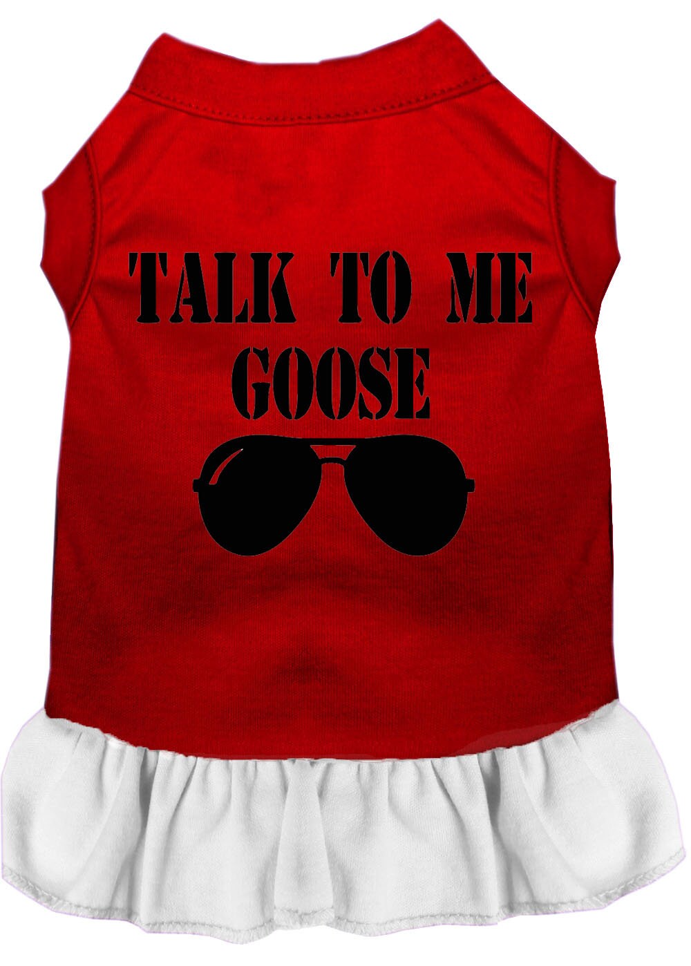 Pet Dog & Cat Dress Screen Printed, "Talk To Me Goose"