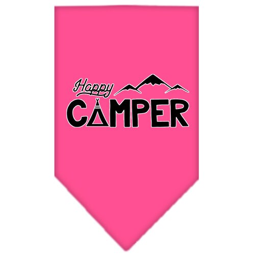 Pet and Dog Bandana Screen Printed, "Happy Camper"