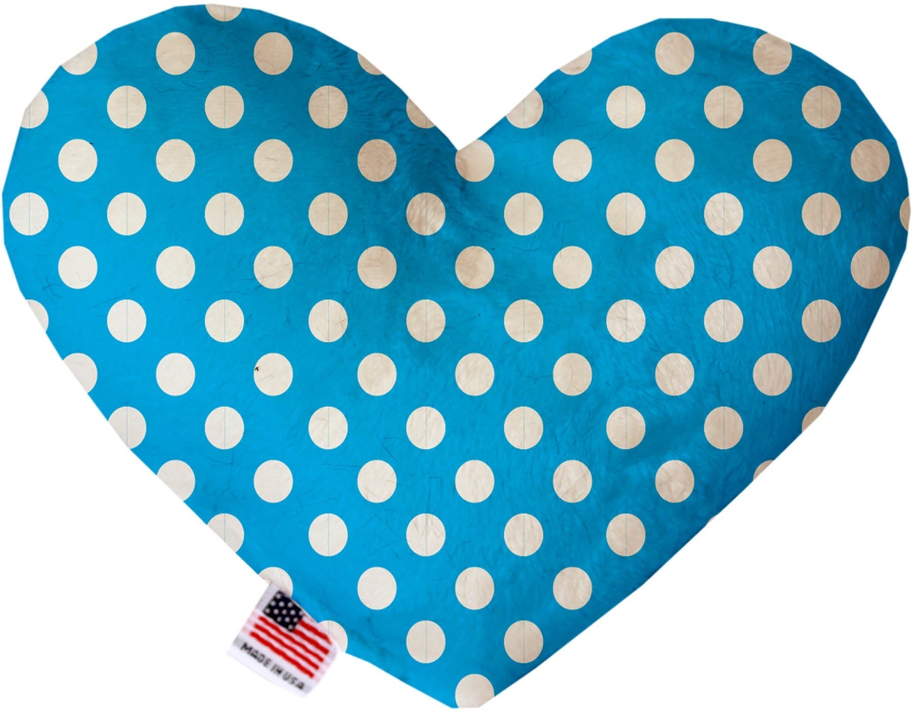 Pet and Dog Plush Heart or Bone Toy, "Swiss Dots Group" (Available in different sizes, and 10 different pattern options!)