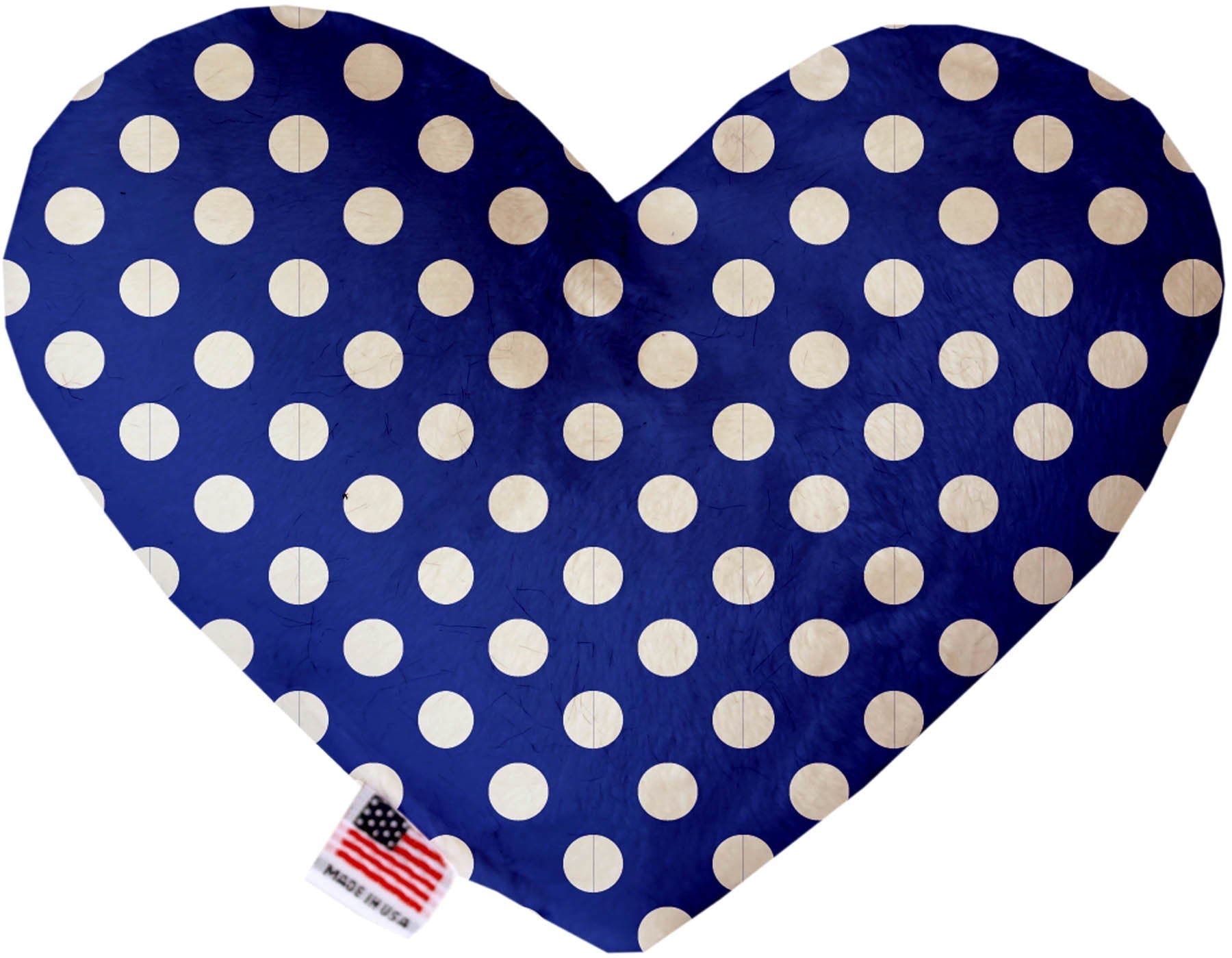 Pet and Dog Plush Heart or Bone Toy, "Swiss Dots Group" (Available in different sizes, and 10 different pattern options!)