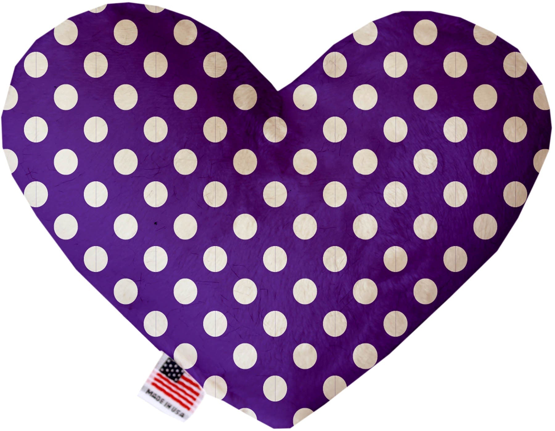 Pet and Dog Plush Heart or Bone Toy, "Swiss Dots Group" (Available in different sizes, and 10 different pattern options!)