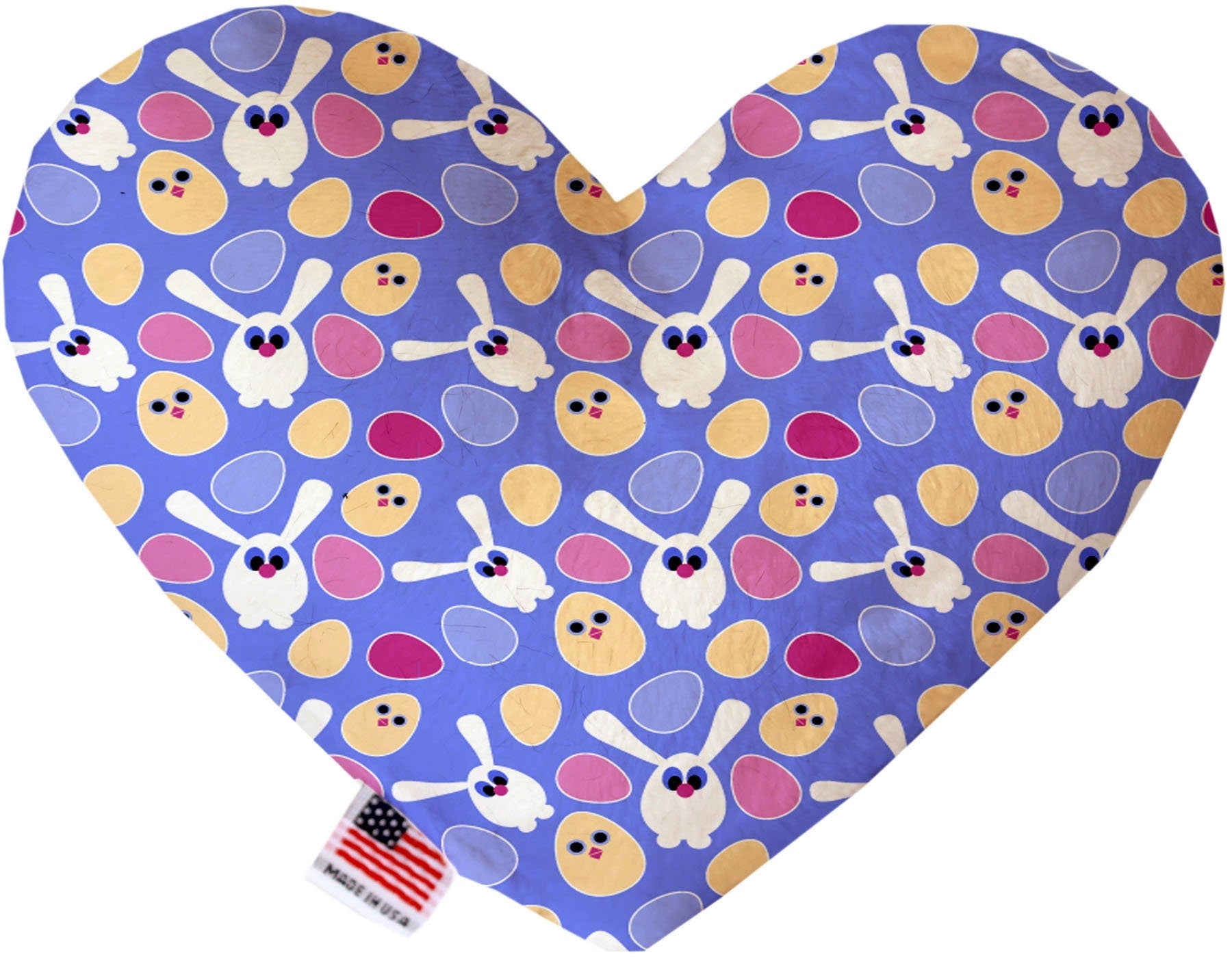 Pet and Dog Plush Heart or Bone Toy, "Easter Group" (Available in different sizes, and 10 different pattern options!)