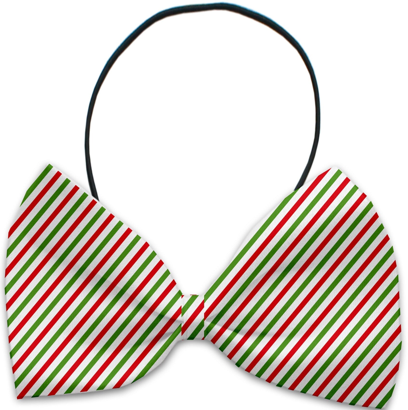 Christmas Pet, Dog & Cat Bow Ties, "Candy Cane Lane Group" *Available in 8 different print options!*