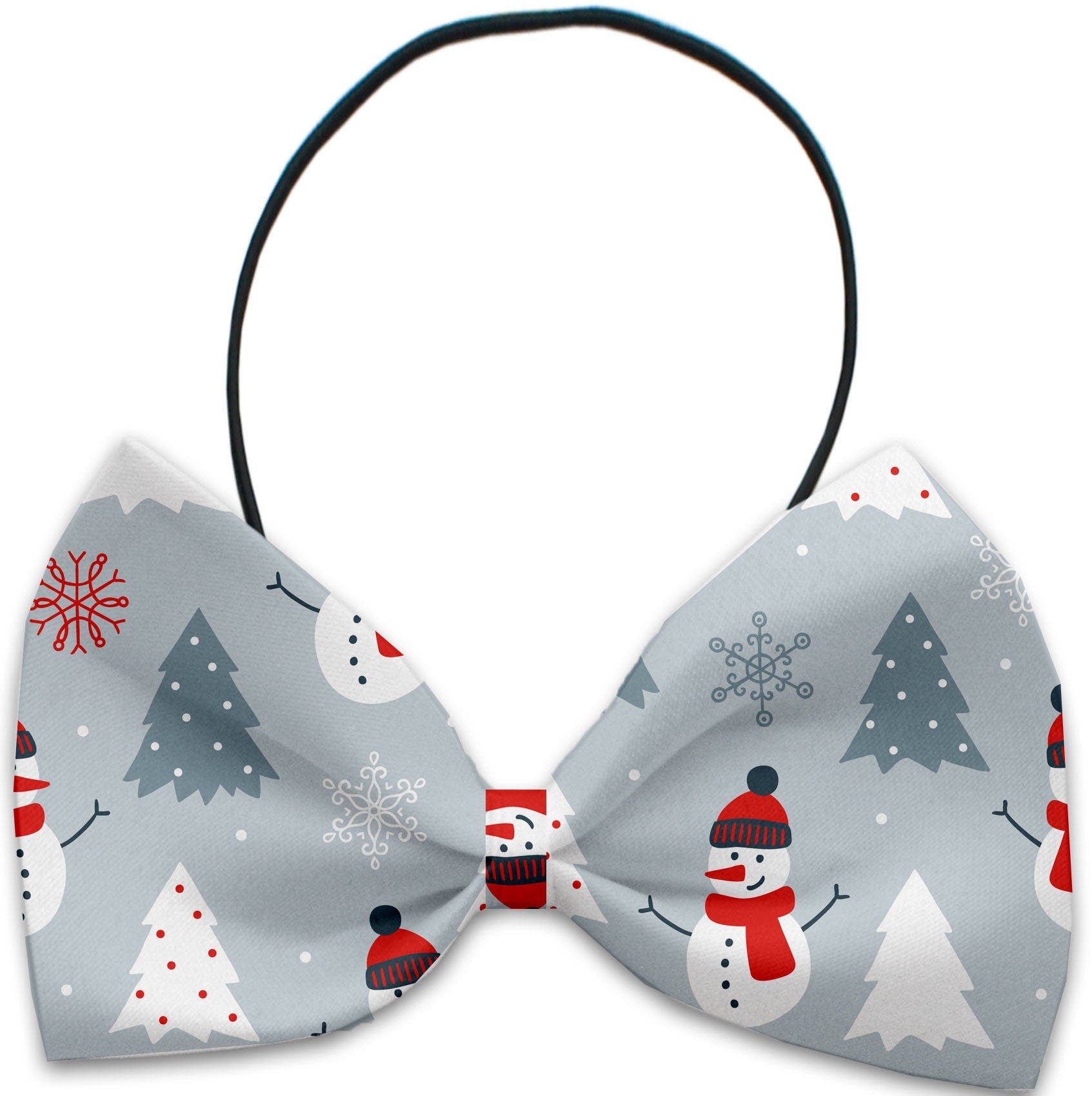 Christmas Pet, Dog and Cat Bow Ties, "Winter Wonderland *Available in 10 different pattern options!*