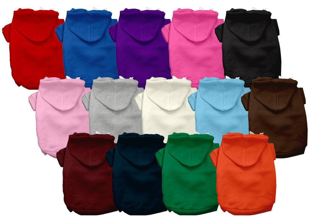 Blank, Plain Dog Hoodie for Pets 20-115 Pounds