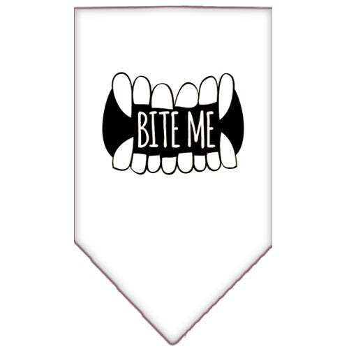 Pet and Dog Bandana Screen Printed, "Bite Me"