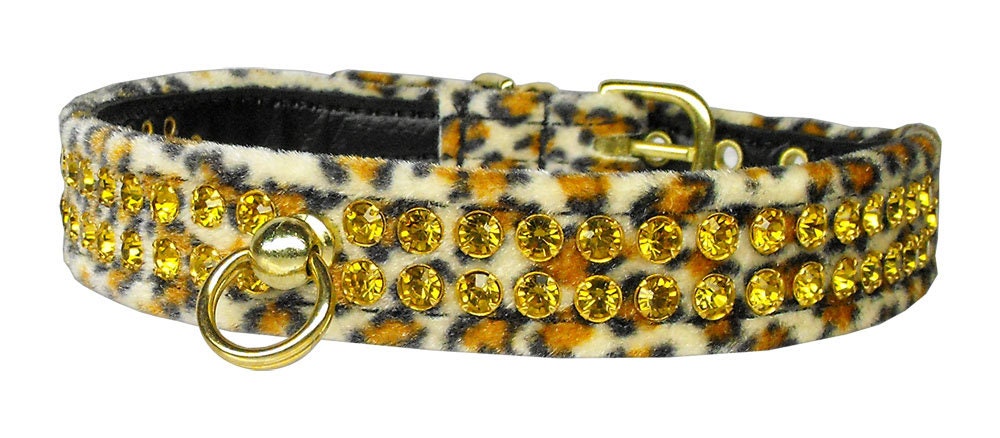 Dog, Puppy and Pet Collar, "Animal Print Jungle King"