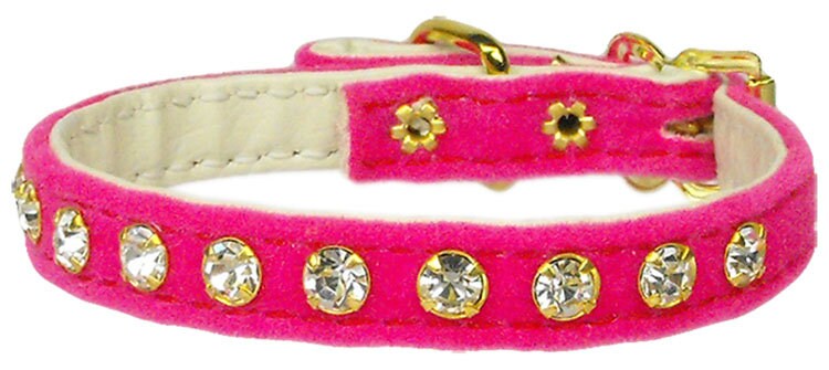 Dog, Puppy & Pet Collar, "#10 Crystal Velvet"