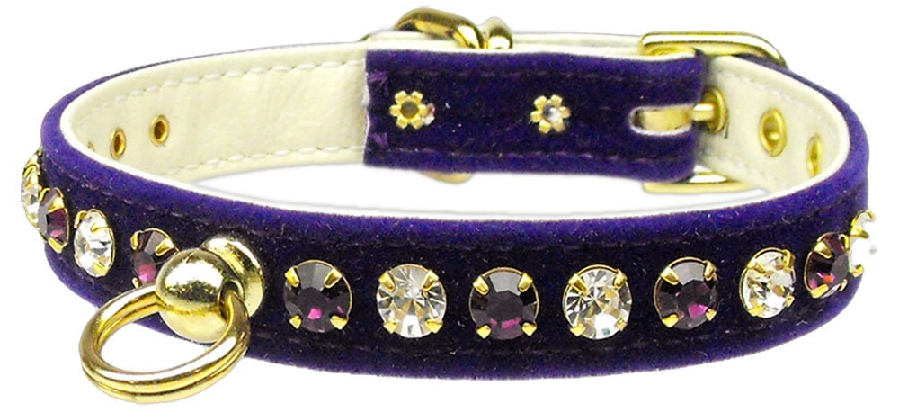 Dog, Puppy and Pet Collar, "Velvet Deluxe"