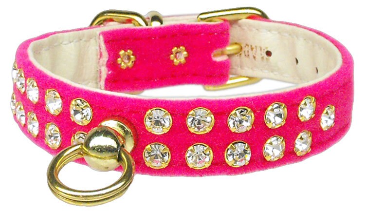 Dog, Puppy and Pet Collar, "#31 Crystal Velvet"