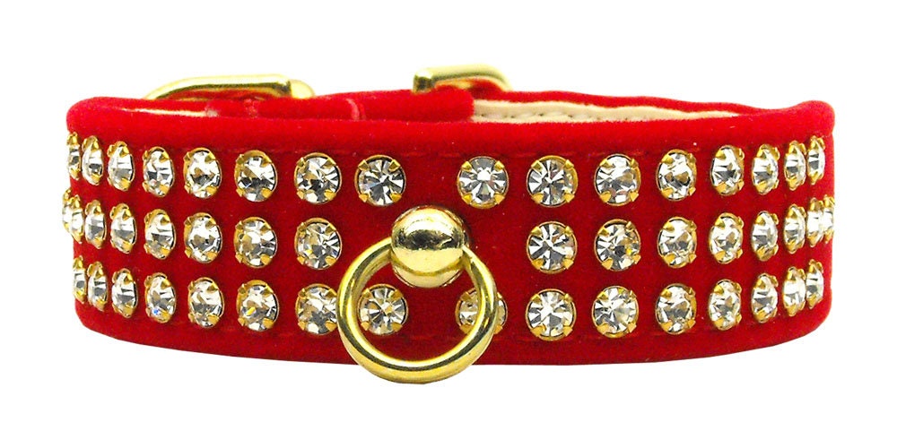 Dog, Puppy and Pet Collar, "#73 Crystal Velvet"