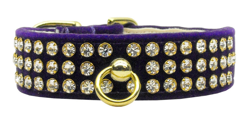 Dog, Puppy and Pet Collar, "#73 Crystal Velvet"