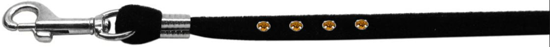 Dog, Puppy & Pet Leash, "Black Velvet Jeweled"