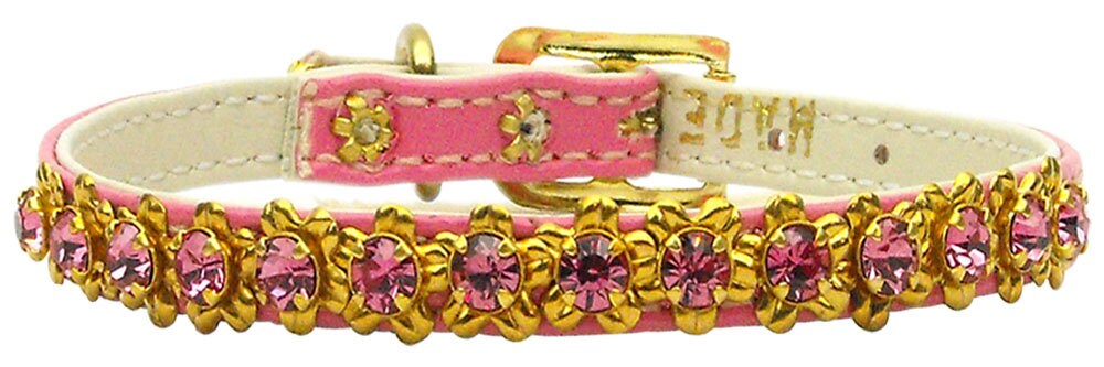 Dog, Puppy & Pet Collar, "Hampton Crystal Flower"