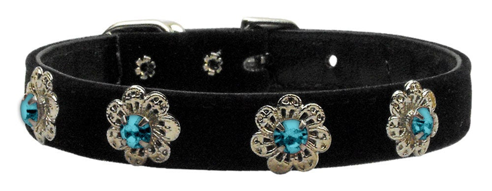 Dog, Puppy & Pet Collar, "Pasadena Crystal Flower"