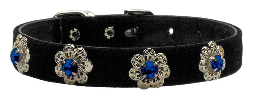 Dog, Puppy & Pet Collar, "Pasadena Crystal Flower"