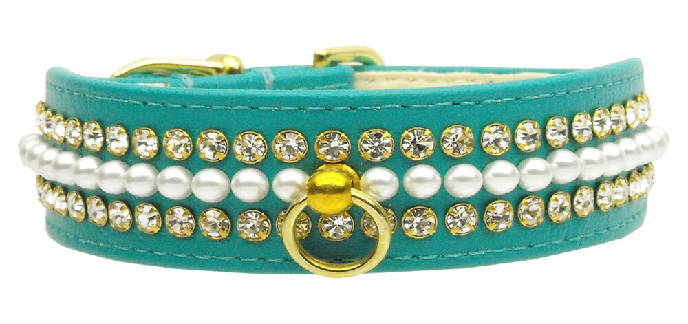 Dog, Puppy and Pet Collar, "Mini Pearl & Jewel"