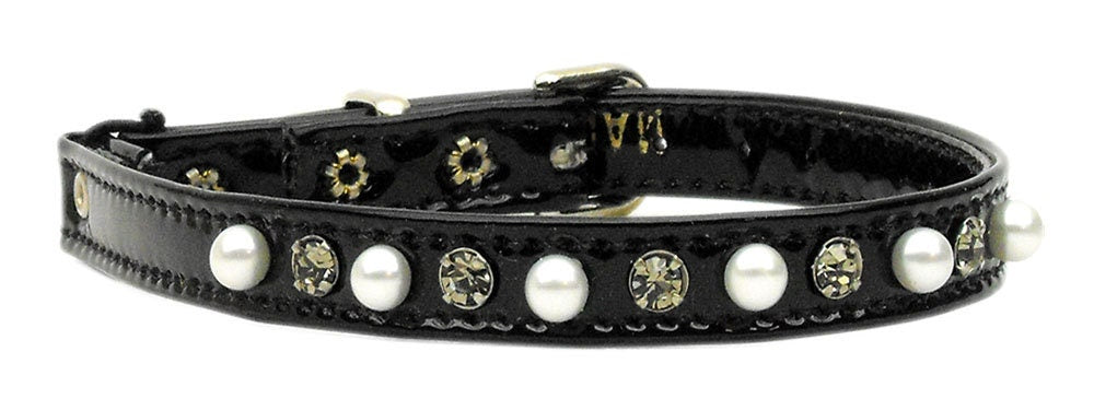 Cat Safety Collar, "Patent Jewel & Pearl"