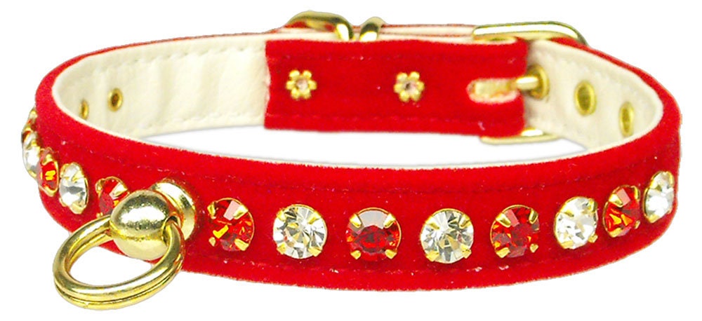 Dog, Puppy and Pet Collar, "Velvet Deluxe"