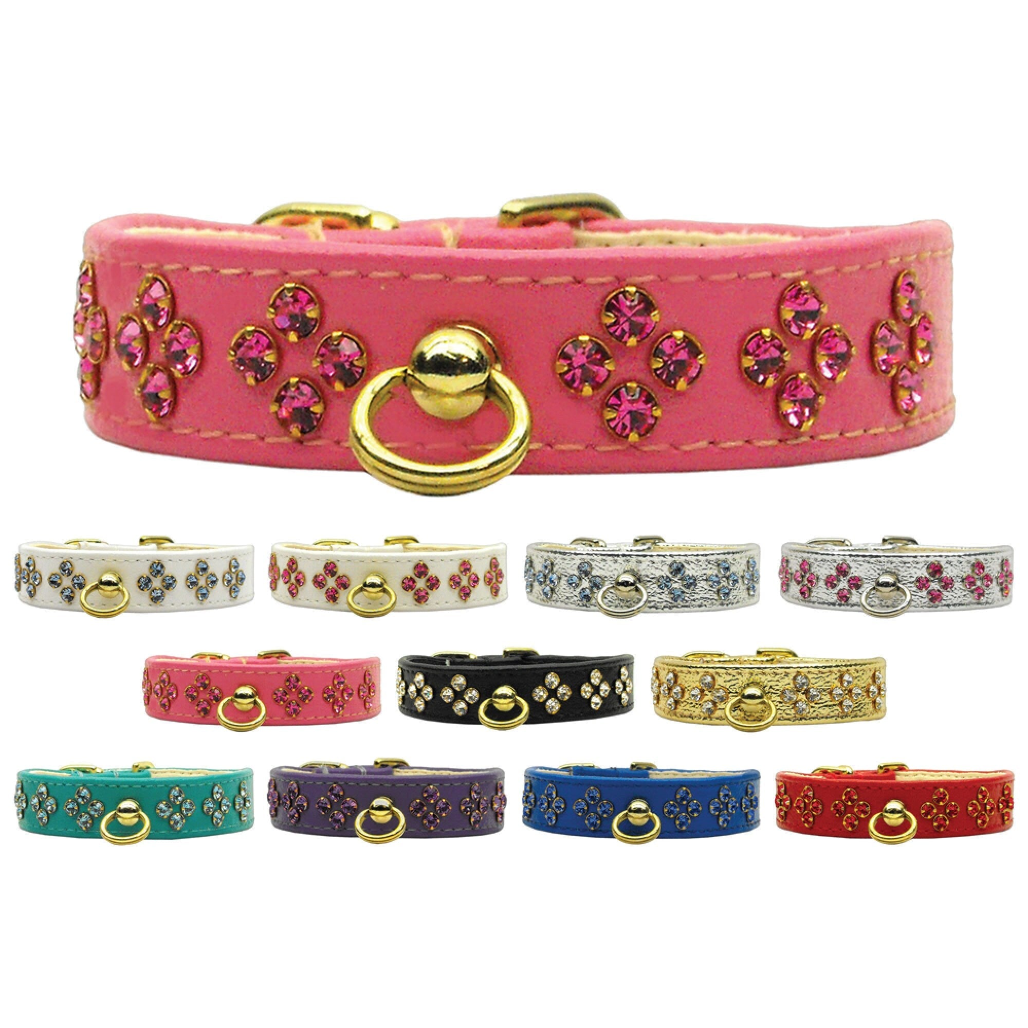 Dog, Puppy & Pet Collar, "Tiara Rhinestone"