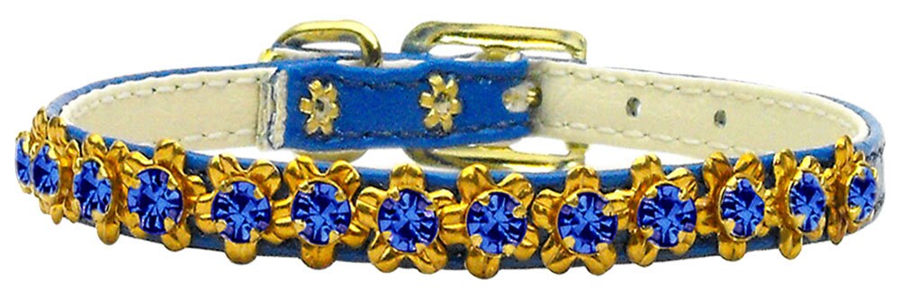 Dog, Puppy & Pet Collar, "Hampton Crystal Flower"