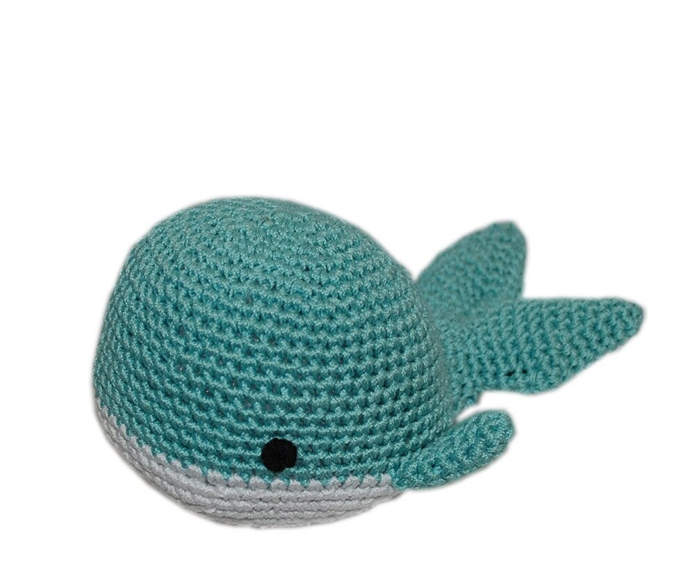 Knit Knacks Organic Cotton Pet & Dog Toys, (Choose from: Pizza, Avocado, Monster, Shark, Whale or Cactus)