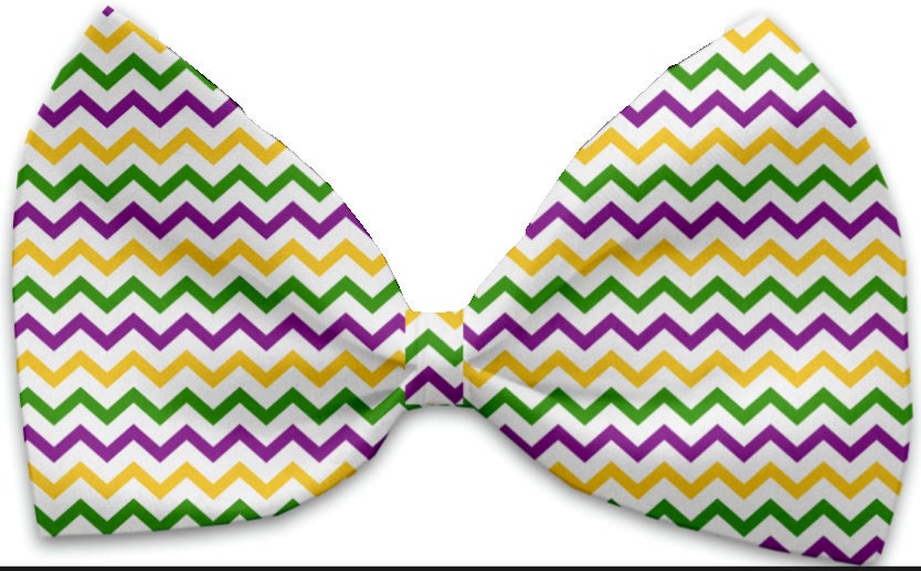 Pet, Dog and Cat Bow Ties, "Mardi Gras Group" *Available in 10 different pattern options!*