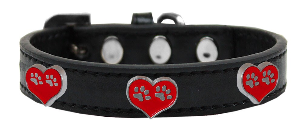 Dog, Puppy & Pet Widget Fashion Collar, "Paw Hearts"