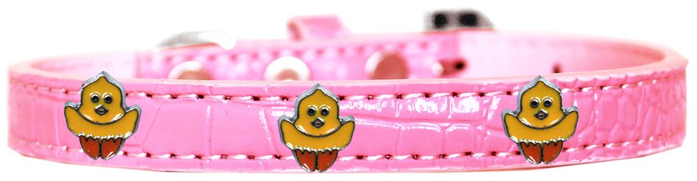 Dog, Puppy & Pet Designer Croc Widget Collar, "Chickadee"