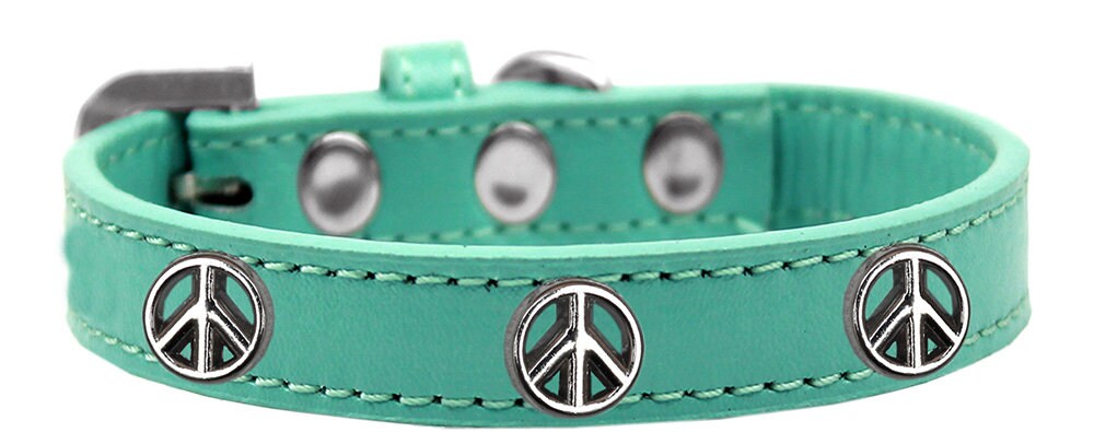 Dog, Puppy and Pet Widget Fashion Collar, "Peace Sign"